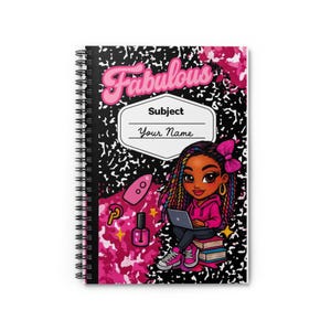 Fabelhaftes personalisiertes Spiralnotizbuch - ausgeschlossen Linie, niedliches Journal, Schulzubehör, Geschenke für Mädchen, Schreibwaren, Schulanfang