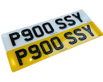 3D Gel Number Plates: Custom Car Registration, Road Legal