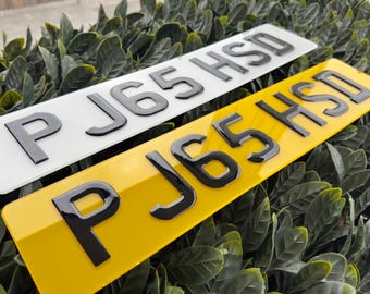 3D Gel Number Plates: Road Legal, Custom Car Plates