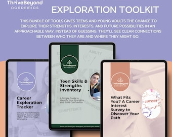 Teen Career Exploration Toolkit: Skills & Strengths (PDF Bundle)