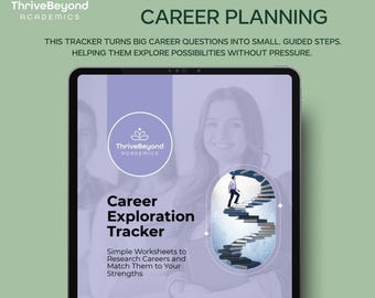 Teen Career Exploration Workbook: Guided Research, Planning (PDF Download)