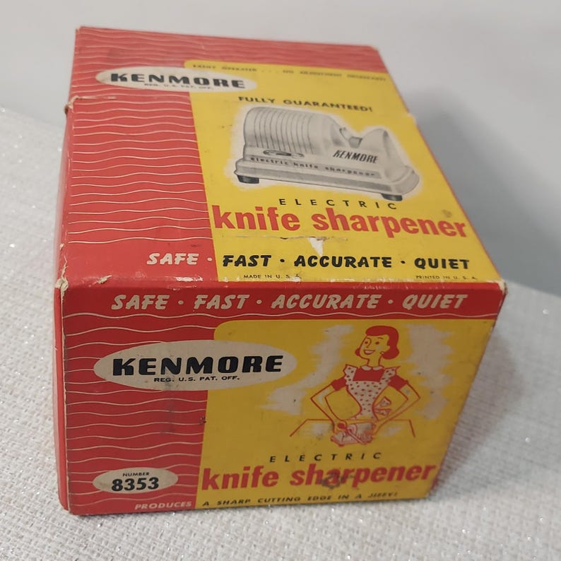 Vtg Kenmore Electric Knife Sharpener Model 8353 w/original Box, Pamplet, Booklet image 13