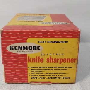 Vtg Kenmore Electric Knife Sharpener Model 8353 w/original Box, Pamplet, Booklet image 16