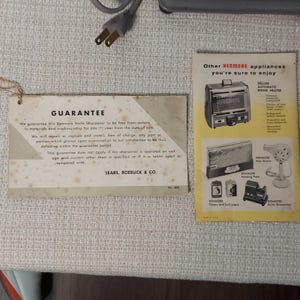 Vtg Kenmore Electric Knife Sharpener Model 8353 w/original Box, Pamplet, Booklet image 6