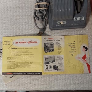 Vtg Kenmore Electric Knife Sharpener Model 8353 w/original Box, Pamplet, Booklet image 5