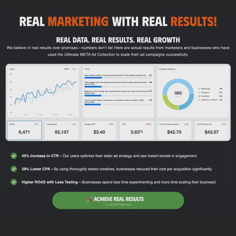 Social Media Templates. Etsy's Biggest Facebook, Instagram Ad Bundle. Easily edit for your business! image 5