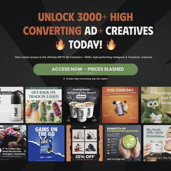 Social Media Templates. Etsy's Biggest Facebook, Instagram Ad Bundle. Easily edit for your business!