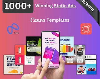 Social Media templates, Facebook templates, Instagram templates, Canva Templates, Ad Templates, Ads, Email templates, PLR MRR, klavio