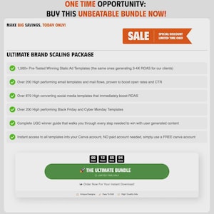 Social Media Templates. Etsy's Biggest Facebook, Instagram Ad Bundle. Easily edit for your business! image 8