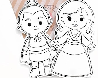 Chinese princess coloring toys, princess coloring dolls, reusable coloring book, dry erase coloring book, quiet book page, toy for travel