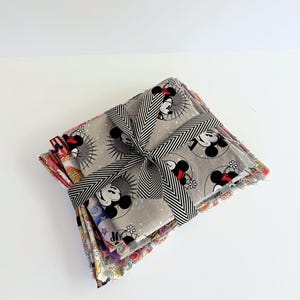 Disney quarter fabric, fat quarters, Mickey Mouse  Fabric , stitch fabric, quilting supplies, princess fabric, cute fabrics