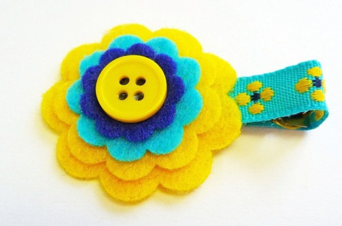 Blue and Yellow Hair Accessories - wide 4