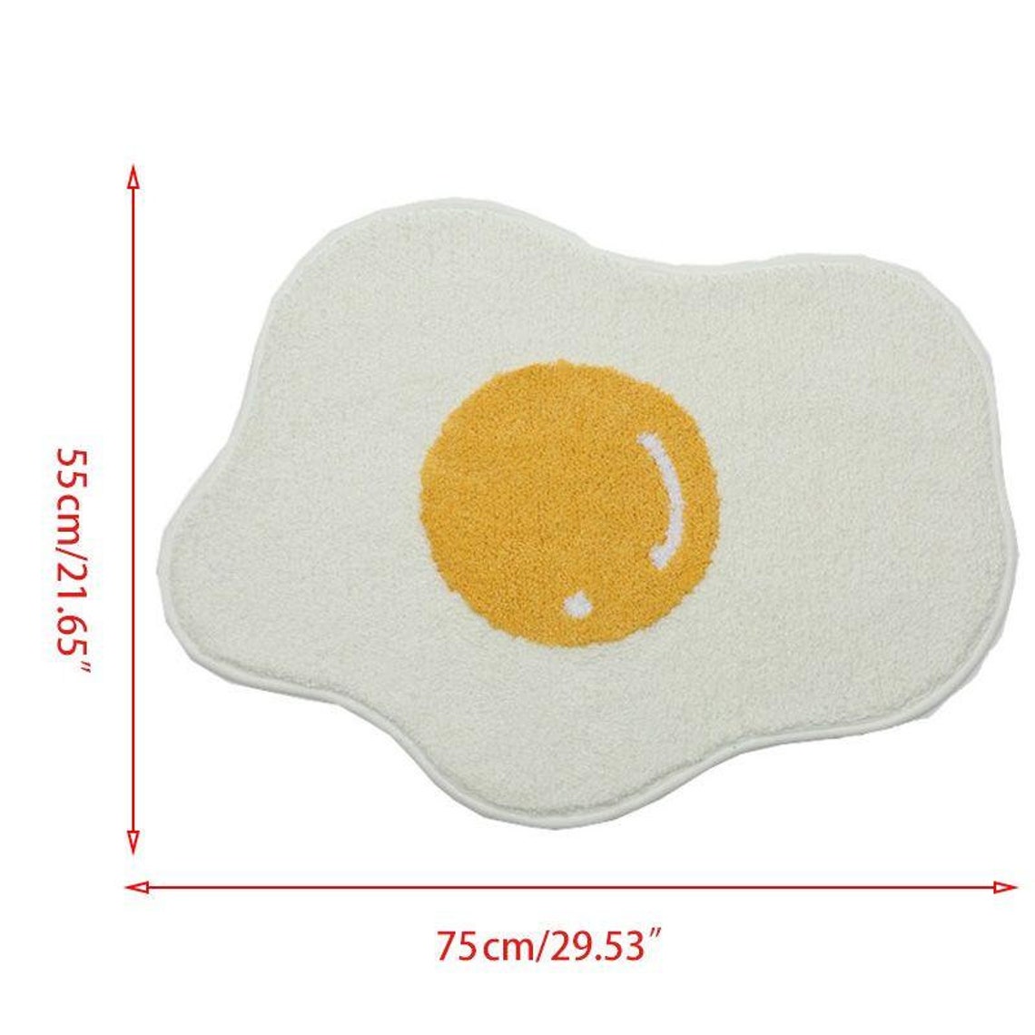 Funny Bathroom Rug Egg Carpet Fabric Entrance Rug House Etsy