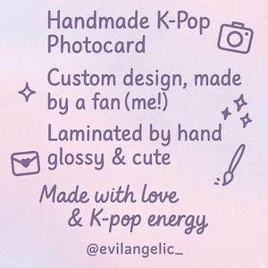 ATEEZ Fandmade K-Pop fotokaart – POB-stijl