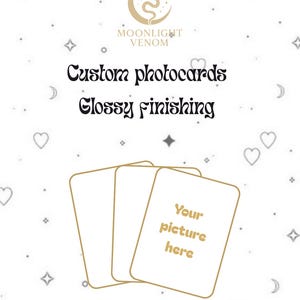 Tarjetas fotográficas personalizadas - Acabado brillante