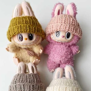 Crochet Labubu Beanie Pattern File PDF – Amigurumi Halloween Pattern – Instant Download File