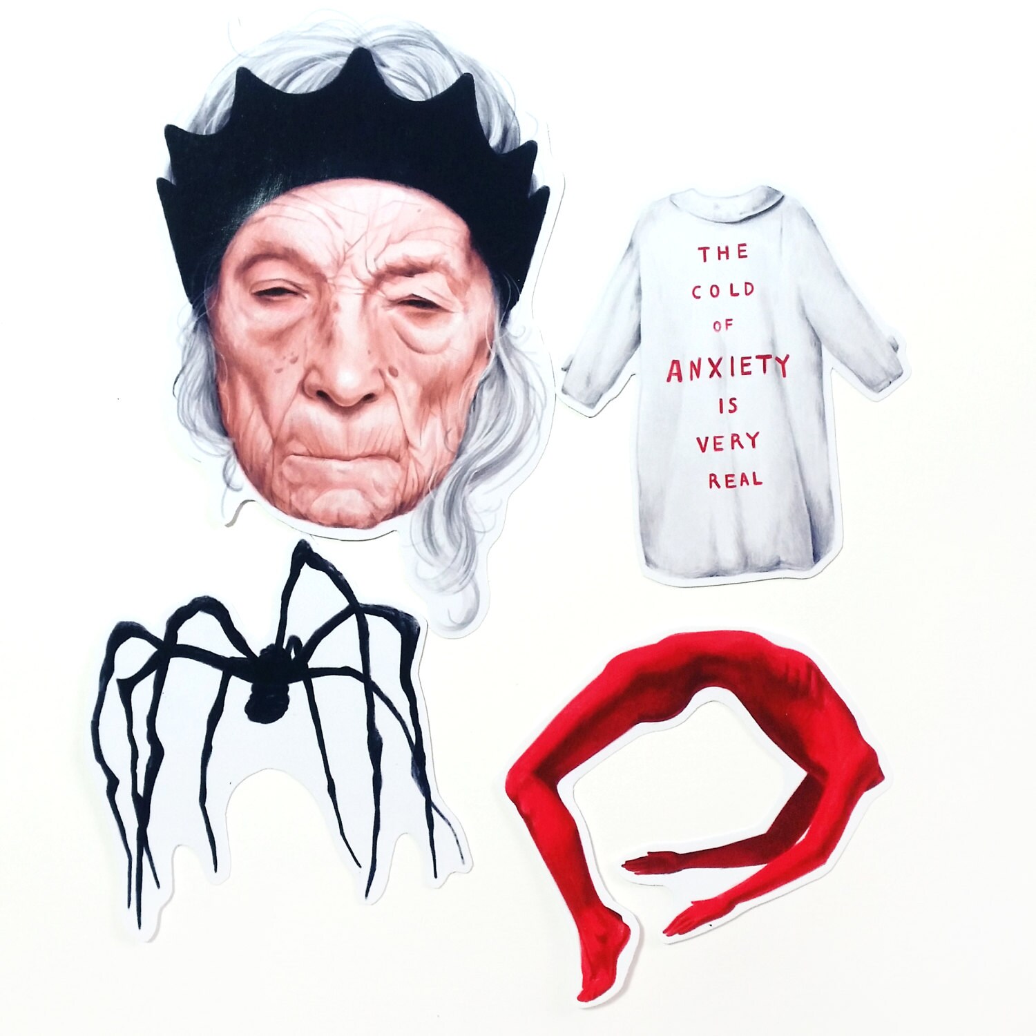 Louise Bourgeois -  4 Sticker set