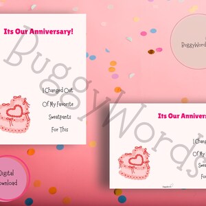 Funny Anniversary Card, Sweatpants Off for Love, Digital Printable Card, Lazy Couple Humor, Anniversary Card for Him or Her