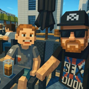 Minecraft portrait Custom Blocky Style Character | Couple, Family or Individual Gamer Gift | Digital Download Art