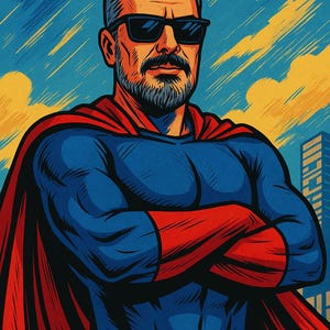 Benutzerdefinierte Superheld Porträt | Comic-Stil Paar oder Einzel | Personalisierte digitale Superheld Kunst | Einzigartiges Geschenk