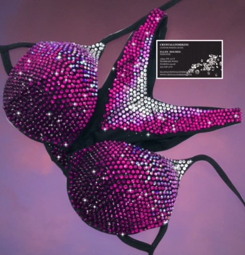 Encrusted NPC/IFBB Wellness Competition Bikinis Etsy