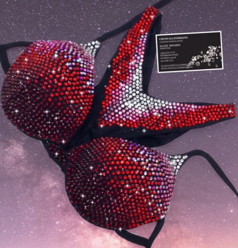 Encrusted NPC/IFBB Wellness Competition Bikinis Etsy