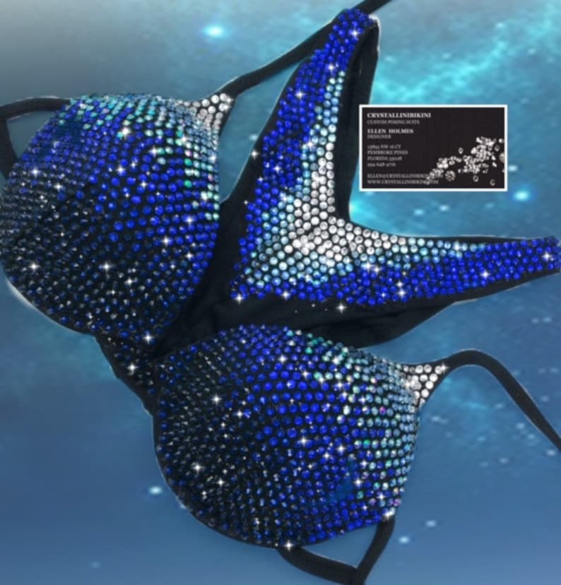 Encrusted NPC/IFBB Wellness Competition Bikinis Etsy