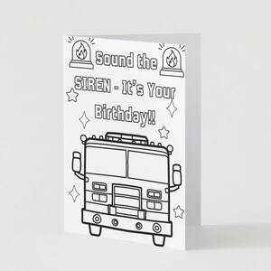 Spaß & Interaktive Kinder Geburtstagskarte: Sound The SIREN - It's Your Birthday | Sofort Download
