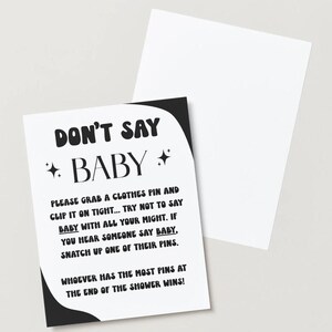 Don&#39;t Say Baby | Baby Shower Game