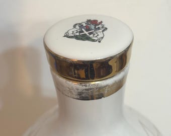 Vintage Dimple Whisky Decanter | 1984 LA Olympics Ceramic Bottle
