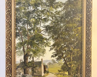 Original Jean Goodwin Oil Painting | English Country Cottage | Rural Landscape