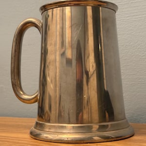 Vintage English Pewter Tankard From The Mid To Late 20th Century - Classic Vintage English Tankard - Sheffield Pewter