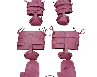 Genuine Leather Arm & Leg Crawler Set - 10+ Colors