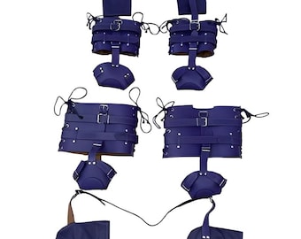 Leather Pet Crawler Harness – Handmade Adjustable Role-Play Costume Gear - 10+ Colors