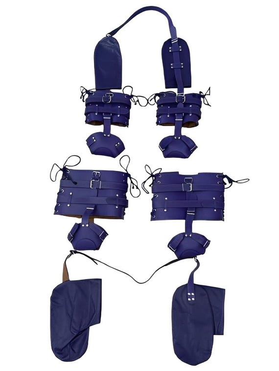 Leather Pet Crawler Harness – Handmade Adjustable Role-Play Costume Gear - 10+ Colors