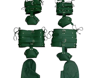 Leather Pet Crawler Harness – Handmade Adjustable Role-Play Costume Gear - 10+ Colors