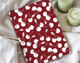 Cute Notebook With Cherries Journal Aesthetic Notebooks for School Notebook A5 Daily Planner Productivity Self Care Planner For Girl Boss