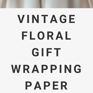 Dark Floral Wrapping Paper For Birthday Gift Wrap For Her Dark Academia Wrapping Paper Cottagecore Wrapping Paper Dark Holiday Wrapping Gift image 11
