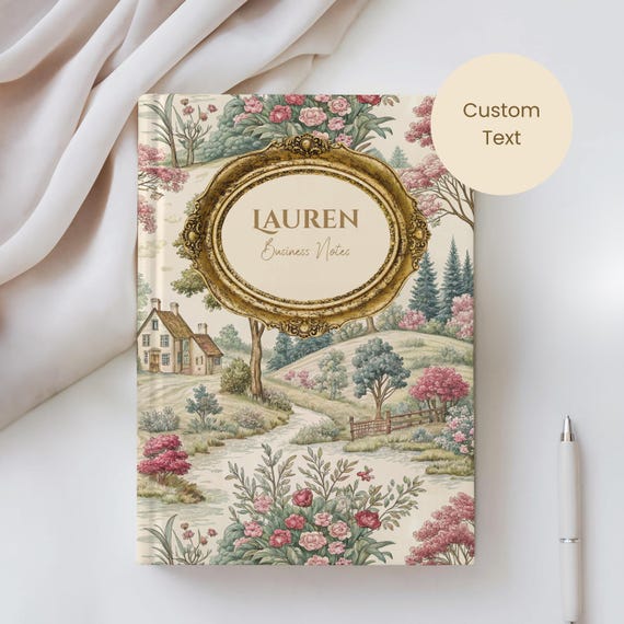 Elegant Toile De Jouy Pink Journaling Bible Journal Note Book Custom Bestfriend Gift For Boyfriend Mom Home Decor Gift For Young Woman Diary