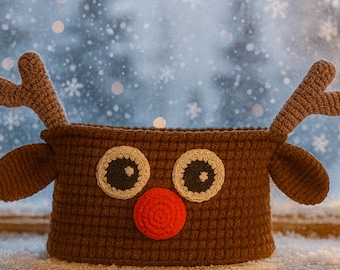 Easy Crochet Basket Pattern PDF, Bread Storage Crochet Organizer