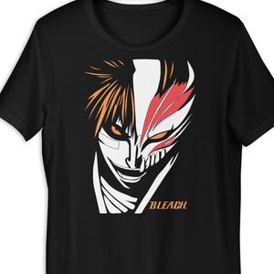 Bleach Hollow Mask Ichigo T-Shirt – Bold Anime Graphic Tee for Bleach Fans and Cosplay Style