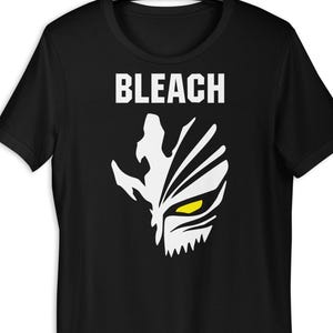 Bleach Anime Hollow Mask T-Shirt – Black Graphic Tee for Anime Fans, Ichigo Hollow Cosplay Shirt, Cool Japanese Manga Gift