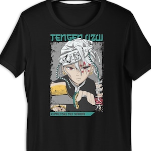Tengen Uzui Anime T-Shirt with Bold Hashira Artwork – Stylish Demon Slayer Tee for Otaku Fans and Anime Streetwear Lovers