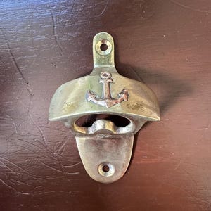 Vintage Solid Brass Anchor Bottle Opener