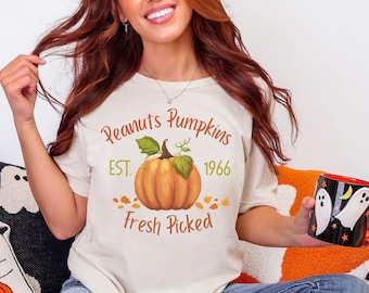Snoopy Great Pumpkin Shirt, Halloween Costume Tee, Cute Peanuts Shirt, Fall Pumpkin Patch Outfit, Retro Autumn Graphic T-Shirt