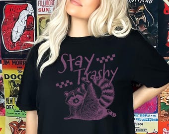 Stay Trashy Raccoon Graphic Comfort Colors® Tee