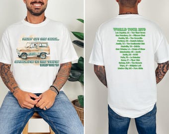 Comfort Colors Truck Graphic Tee, Retro World Tour Shirt