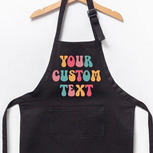 Your Custom Text Apron, Personalized Apron for Kids, Toddler Apron, Customized Apron, Cute Kids Apron, Customizable Apron for Kids