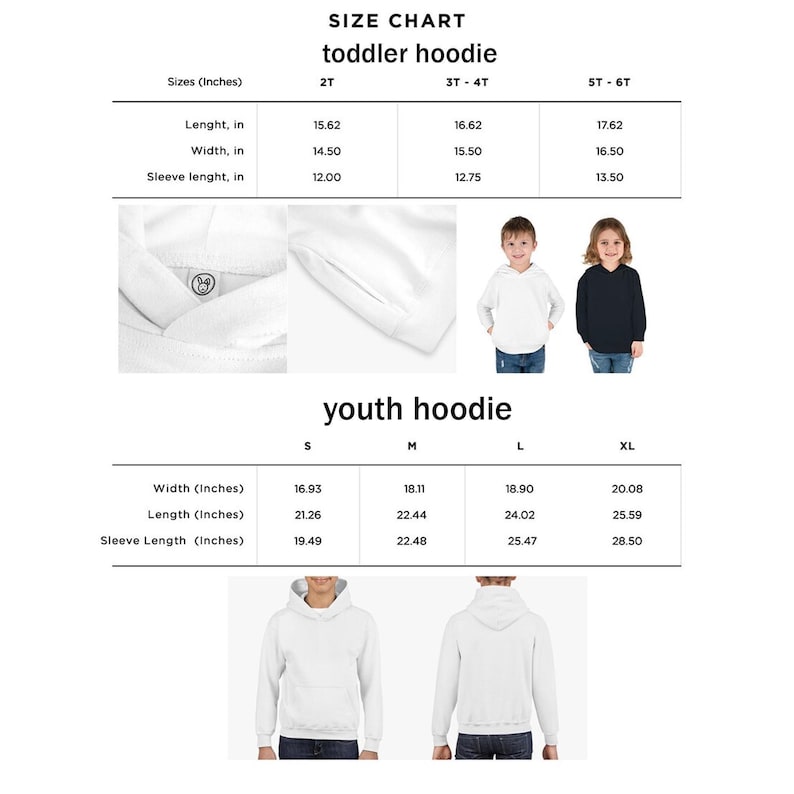 Custom Youth Hoodie, Personalized Text/Logo, Kids Sweatshirt,Unisex Adult Sweatshirt image 6