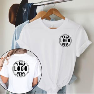 Custom Text Back And Front Shirt, Company Logo Design Shirt, Personalized Custom Shirt, Customize Your Own Shirt, Custom Made Design Shirt